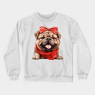 Fancy Chow Chow Dog Crewneck Sweatshirt